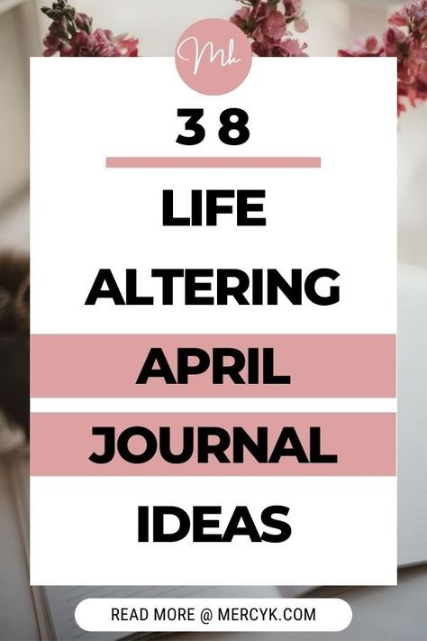 April is here and the weather is getting warmer. It's a great time to start writing again, so I've compiled some April journal prompts for you to try! Check out this blog to find out the 38 life altering April Journal Prompt Ideas. April Journal Ideas, April Journal Prompts, Journal Prompt Ideas, April Journal, Prompt Ideas, Creative Notebooks, Helpful Things, Writing About Yourself, Daily Challenges