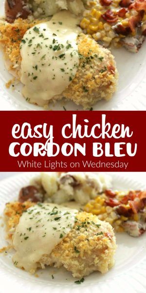 Low Calorie Chicken Cordon Bleu, Easy Chicken Cordon Bleu Sauce, Easy Chicken Cordon Bleu Bake, Chicken Cordon Bleu Sauce Easy, Cordon Blue Sauce, Chicken Cordon Blue Recipes, Sauce For Chicken Cordon Bleu, Chicken Cordon Blue Easy, Chicken Cordon Bleu Sauce