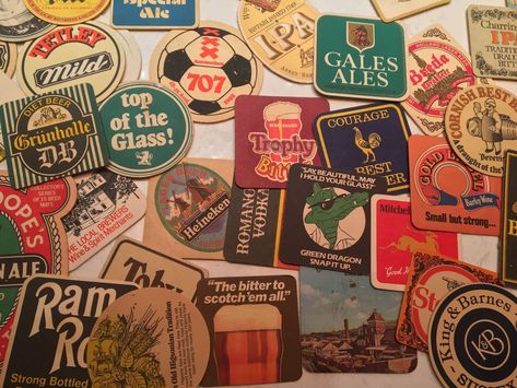 During some home renovations I discovered a secret stash of some interesting old beer mats whilst clearing out the loft. I've decided to keep the collection alive! The post Beer Mat Collection Discovered in the Loft appeared first on Bacchanalian - A Food and Drink Blog. Beer Top, Beer Memorabilia, Heineken Beer, Beer Pub, Pin Up Posters, Beer Mats, Beer Coasters, Home Renovations, The Loft