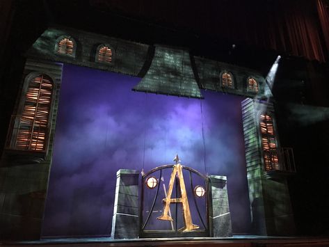 Addams Family Stage Design, Family Props, Addams Family Musical, Musical Costumes, Stage Ideas, Young Frankenstein, Theater Design, Theater Kid, Set Design Theatre