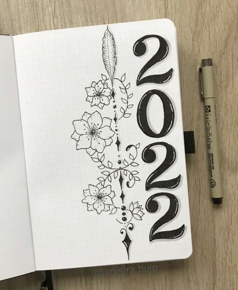 2024 Diary Front Page, 2023 Front Page Journal, Art Journal Front Page Ideas, Bujo Front Page Ideas, Front Page Doodle, Bujo 2025 Cover Page, Bujo Year Cover Page, Journal Cover Page Aesthetic, Bujo Year Cover 2024