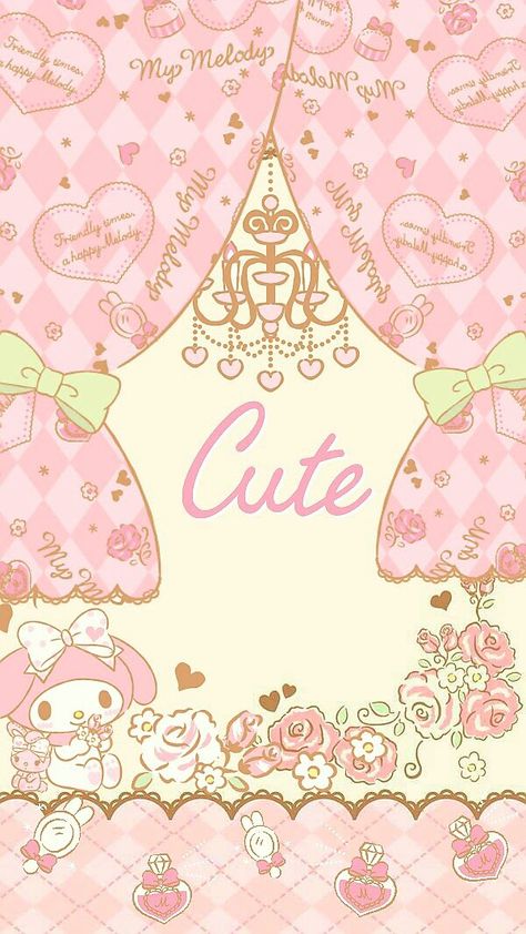 "Being cute is not that easy!" Melo Wallpaper, Sanrio Wallpapers, Hello Kitty Printables, My Melody Wallpaper, Kawaii Background, Charmmy Kitty, Hello Kit, Cute Desktop Wallpaper, Sanrio Wallpaper