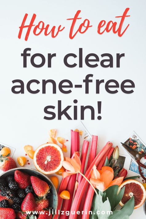 Foods Good For Acne Prone Skin, Clean Eating For Acne, Foods Good For Skin Acne, Acne Safe Breakfast, Acne Smoothie Clear Skin, Food For Acne Prone Skin, Foods That Cause Acne, Acne Foods To Eat, Skin Clearing Foods