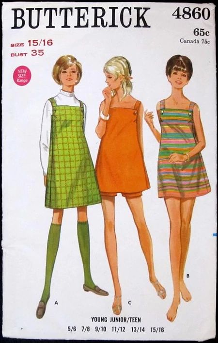 Butterick Patterns Vintage, Clothing Templates, Sewing Patterns Free Women, Decades Of Fashion, Teen Dress, Vintage Dress Patterns, Butterick Pattern, Womens Sewing Patterns, Fashion Sewing Pattern