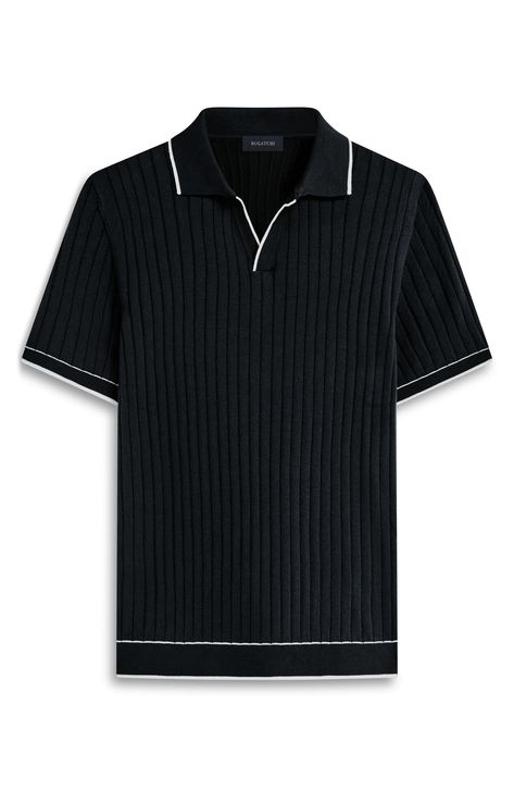 Throw it back to the '70s with this leisurely johnny-collar polo cut from a cool cotton blend and finished with tipped trim. 27" length (size Medium) Johnny collar Short sleeves 90% cotton, 10% polyamide Machine wash, dry flat Made in Turkey Polo Shirts Aesthetic, Black Men Date Night Outfit, Polo Shirt Aesthetic, Mens Polo Shirt Outfit, Classy Mens Fashion, Men Date Night Outfit, Polo Shirt Outfit Men, Nordstrom Outfit, Polo Shirt Outfits