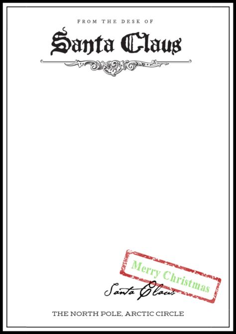 Santa Letter Printable Template, From Santa Letter Printable, Elf On The Shelf Letter Template, Letter From Santa To Kids Free Printable, From Santa Letter, Free Santa Letter Template, Letter From Santa Template, Santa Letterhead, Christmas Letter From Santa