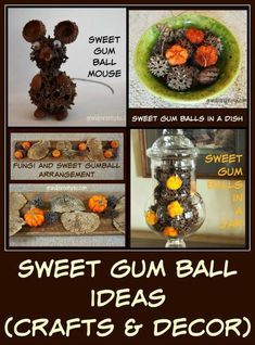 Sweet Gum Tree Ball Crafts, Sweet Gum Balls Crafts, Sweet Gum Tree Crafts, Pinecone Art, Yule Decor, Nature Club, Dried Arrangements, Easy Wreath, Decorative Glass Jars