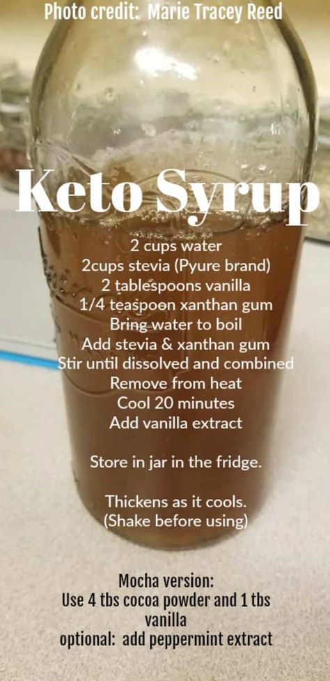 Keto Syrup Recipe, Keto Simple Syrup, Keto Syrup, Keto Simple, Simple Syrup Recipe, Keto Sauces, Desserts Keto, Postre Keto, Simple Syrup Recipes