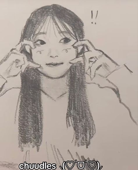 @pawleans on tt Chuu Sketch, Korean Art Style, Animation Art Sketches, Sketchbook Art Journal, Kpop Drawings, Pretty Drawings, Korean Art, Drawing Inspo, Realism Art