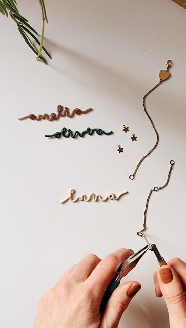 DIY Valentine’s Clay Name Necklaces | Fall For DIY