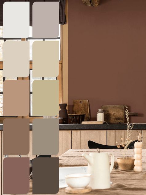 Mocha Kitchen Walls, Paint Colours 2023 Uk, Taupe Colour Scheme, Wall Colour Trends 2023, Paint Colour For Kitchen Walls, Interior Design Colour Trends 2023, Kitchen Colour Trends 2023, Colour Trends 2023 Interior, Interior Colour Trends 2023