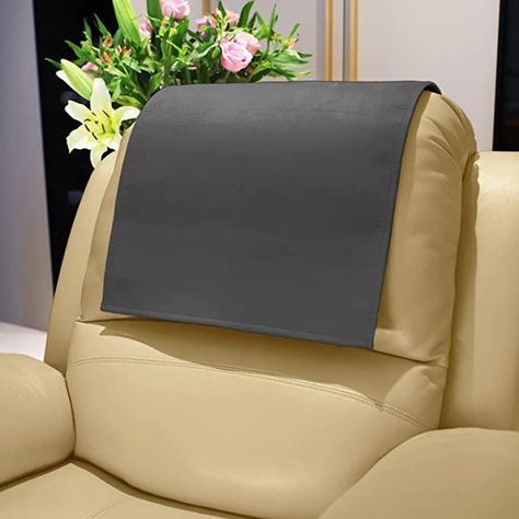 Amazon.com: AmazeCov Non-Slip Headrest Cover for Recliner Chair, Soft Suede Leather Recliner Headrest Cover, Headrest Protector for Furniture, Office Chair, Theater Seat, and Sofa, 17W by 27L, Chocolate : Home & Kitchen Lazy Boy Recliner, Headrest Cover, Cover Furniture, Lazy Boy, Velcro Tape, Best Office Chair, Recliner Slipcover, Leather Recliner Chair, Furniture Office