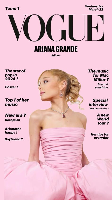 I love it ! #vibes #music #arianagrande #arianator #vogue #interview #eternalsunshine #pourtoi #fyp #foryou #american Vogue Interview, I Love It, Ariana Grande, Love It, Interview, I Love, Vogue, Music