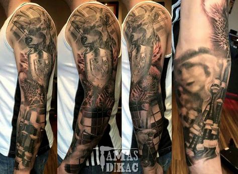 Scotland Sleeve Scotland Sleeve Tattoo, Scotland Tattoo Ideas, Scotland Tattoo, Scottish Tattoo, Scottish Tattoos, Tattoos Forearm, Sketch Style Tattoos, Scottish Accent, Tattoo Sleeves