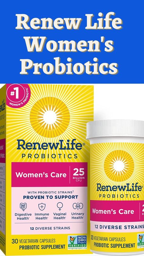 Renew Life Women's Probiotics 25 Billion CFU Guaranteed, 12 Strains, Shelf Stable, Gluten Dairy & Soy Free, 30 Capsules, Ultimate Flora Women's Care Beige DIGESTIVE HEALTH: With a blend of 12 specially selected strains to reflect the natural diversity of your gut, this women’s probiotic helps restore digestive harmony and is gluten-free, dairy-free and soy-free SHELF STABLE PROBIOTIC: For this probiotic supplement for women, #Renew Life #Probiotics #woman #supplement https://amzn.to/3CtwTzd Ph Balance For Women, Probiotics Supplement, Supplements For Women, Ph Balance, Immune Health, Soy Free, Digestive Health, Women Supporting Women, Probiotics