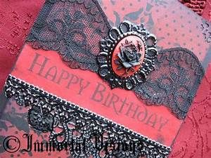 Happy Birthday Gothic, Steampunk Paper, Goth Crafts, Goth Birthday, Renewal Vows, Gothic Birthday, Gothic Crafts, Gothic Stuff, Shabby Chic Party