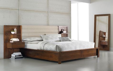 company only.  Nuance collection Wood And Upholstered Bed, Contemporary Bedroom Sets, Bed Idea, Bedroom With Sitting Area, Upholstered Bedroom, Modern Bed Frame, Wooden Bed Design, Bedroom Furnishings, Bedroom Bed Design