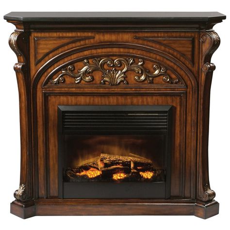 French country fireplace