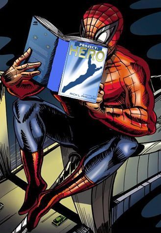 Spiderman Famous People Reading, Comic Display, Celebrities Reading, Marketing Books, Kane Williamson, Superhero Classroom, Super Hero Theme, Secret Power, Library Display