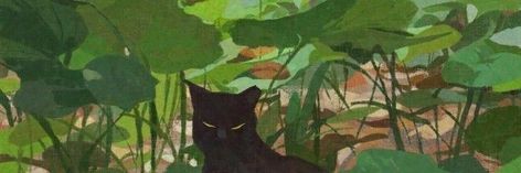 Plant Discord Banner, Cat Notion Header, Cottagecore Discord Banners, Notion Banner Aesthetic Green, Notion Header 1500 Pixels, 1500 Pixels Header Aesthetic, Green Notion Header, Japanese Header, Green Aesthetic Banner