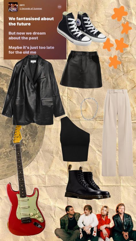 Luke Hemmings Concert, Houston Outfits, 5sos Concert Outfit, 5sos Outfits, 5sos Concert, Concert Outfit Summer, Band Outfits, Concert Fit, Concert Fits