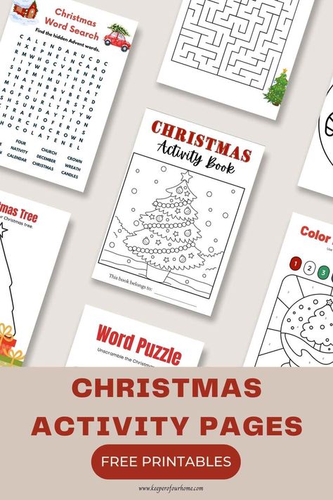 christmas activity booklet printable pinterest graphic Christmas Activity Book Printable, Christmas Puzzles Printables Free, Christmas Kids Activities Printable, Printable Christmas Activities For Kids, Christmas Activity Sheets Free Printable, Esl Christmas Activities, Free Printable Christmas Activities, Christmas Activities For Kids Printable, Christmas Puzzles Printables