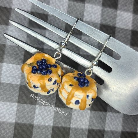 Bluberry Pancake Earrings