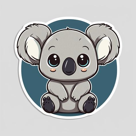 Cartoon Gif, Icon Package, Stickers Journal, Paper Craft Diy Projects, Cartoon Gifs, Printable Stickers, Paper Crafts Diy, Koala, Sketch Book