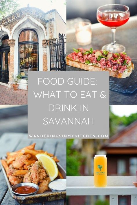 May 19, 2019 - A full in depth guide to all the best places to drink and all the best places to eat in Savannah, Georgia - the historical district and beyond! Savannah Georgia Food, Savannah Georgia Restaurants, Savannah Georgia Vacation, Savannah Georgia Travel, Savannah Restaurants, Georgia Trip, Georgia Food, Kitchen Planning, Georgia Vacation