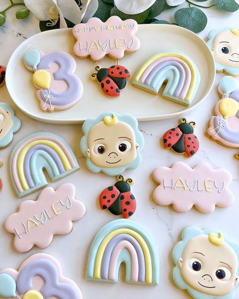 The Bespoke Biscuit Co | Cocomelon baby kids birthday cookies located in Nottingham Road, South Africa Cocomelon Cookies, Cocomelon 2, Bday Themes, Second Birthday, For My Daughter, Birthday Cookies, Nottingham, 1st Birthday Parties, First Birthday