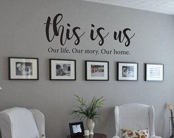 Wall Decals Living Room, Living Room Decor On A Budget, Family Quote, Family Wall Decor, Living Room Tv Stand, Family Wall, Easy Home Decor, Our Story, New Wall