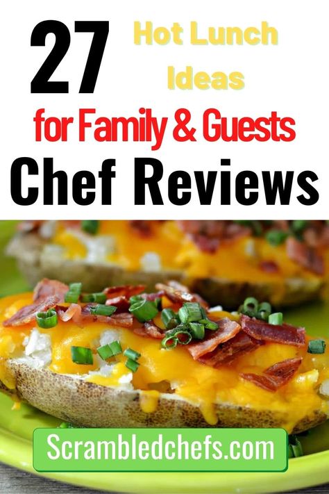 Looking to make a delicious and filling hot lunch for family or guests? Try these 27 simple, healthy, and delicious recipes. Lunch Ideas For Family, Lunch For Family, Lunch Ideas For Guests, Hot Lunch Ideas, Broccoli Alfredo Pasta, Sloppy Joes Sliders, Cheese Ramen, Teriyaki Chicken Bowl, Creamy Grits