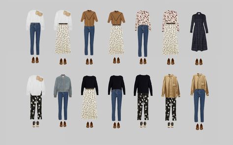 Capsule Wardrobe: 14 outfits. Pear Body Shape Fashion, Pear Body Shape Outfits, Pear Shape Fashion, Pear Shaped Outfits, Pear Shaped Women, Capsule Wardrobe Women, Pear Body, Glamorous Outfits, Pear Body Shape