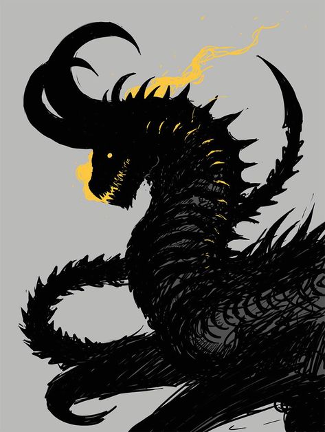 Dragon Horror Art, Scary Dragons Art, Dragon Concept Art Monsters, Demon Dragon Art, Horror Dragon Art, Scary Dragon Drawing, Shadow Dragon Dnd, Tokyo Revengers Crossover, Shadow Dragon Art