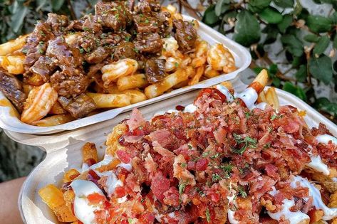 Mr. Fries Man coming to North Las Vegas - Eater Vegas Las Vegas Boulevard, Fast Casual Restaurant, Vacation Meals, Casual Restaurants, North Las Vegas, Fast Casual, Garlic Shrimp, Food Cart, Food Places