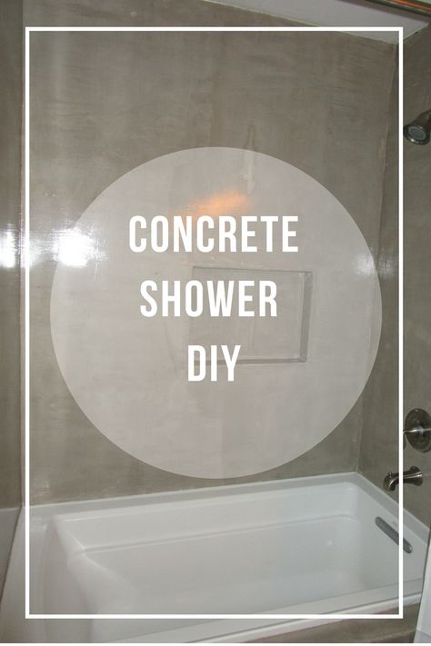 Concrete Bathroom Shower Shower Head Placement, Bathroom Shower Ideas, Concrete Shower, Basement Construction, Shower Renovation, Bathroom Improvements, Custom Tile Shower, Concrete Bathroom, Small Showers