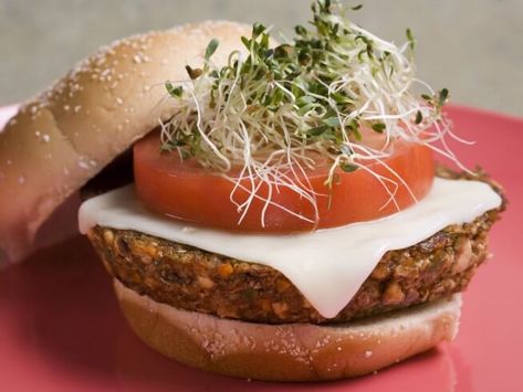 Copycat Gardenburger Recipe | CDKitchen.com Carrot Burgers, Burgers Vegetarian, Tempeh Burger, Tofu Burger, Recipes Veg, Vegan Starters, Paleo For Beginners, Veggie Burgers Recipe, Vegan Substitutes