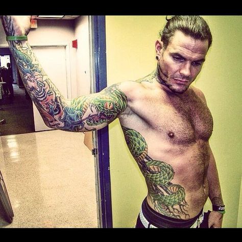 #tattoos #jeffhardy #Padgram Jeff Hardy Tattoos, Wwe Tna, Jeff Hardy, Professional Wrestling, Early 2000s, Wwe, Wrestling, Tattoos, Celebrities