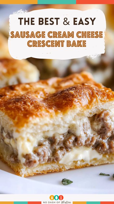 Discover culinary bliss with our Sausage Cream Cheese Crescent Bake! A quick and creamy masterpiece perfect for weeknight dinners. Try it now and savor the deliciousness tonight! Egg Bake With Cream Cheese, Easy To Make Dinner Ideas, Sweet And Savory Dinner, Ground Sausage Dinner Ideas, Meals And Munchies Recipes, Saturday Food Ideas, Fun Easy Dinner Recipes, Recipes With Chicken Sausage, Dinner Side Ideas