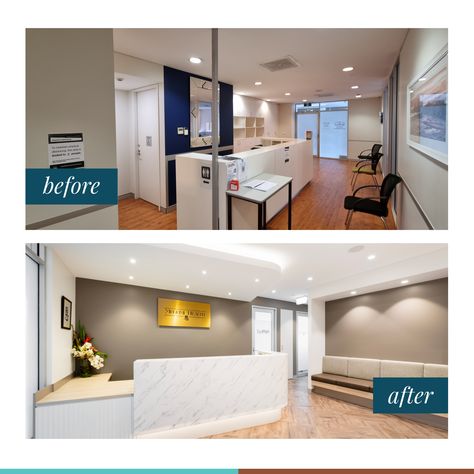 First impressions matter! 

See how a lighter and brighter design can completely elevate a space. This transformation creates a welcoming and professional environment that puts patients at ease. 

Megumi Health, designed and built by Perfect Practice. 🛠️

#perfectpractice #interiordesign #medicalfitout #medicalpractice #healthcare #interiorinspiration #doctor #specialistoffice #transformation #beforeandafter #receptiondesign Vr Experience, Reception Design, Reception Area, Medical Practice, Reception Areas, Bright Designs, First Impressions, Interior Inspiration, Health Care