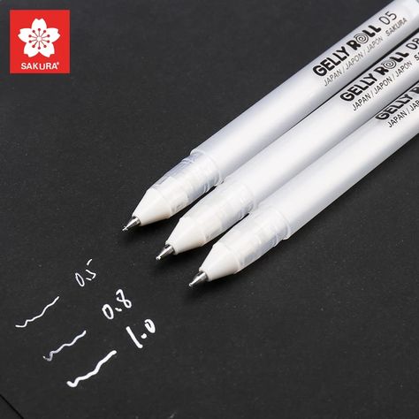 Smarter Shopping, Better Living! Aliexpress.com Cute Stationary School Supplies, Highlighter Pen, White Pen, Gel Ink Pens, Cardboard Art, White Gel Pen, Writing Gifts, Sketch Markers, Stationery Collection