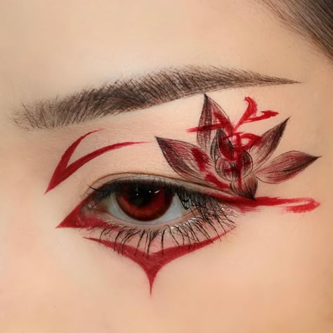 Todas as publicações • Instagram Black And Red Makeup, Minimal Tattoo Designs, Minimal Tattoo Ideas, Eye Color Chart, Vampire Bride, Makeup Illustration, Cute Eye Makeup, Korean Eye Makeup, Halloween Makeup Inspiration