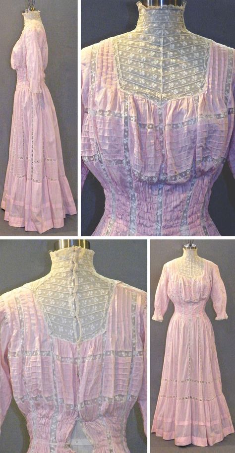 Layered Dresses, Victorian Style Clothing, Edwardian Gowns, 1900s Fashion, Edwardian Dress, 20th Century Fashion, Shirtwaist Dress, Period Outfit, Century Clothing