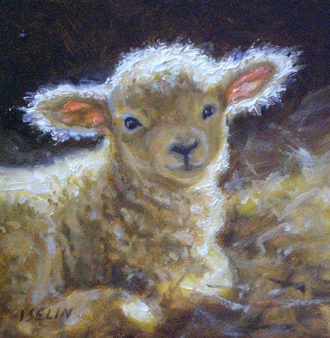 Sheep Paintings, Sheep Art, 강아지 그림, Prophetic Art, Sheep And Lamb, Oita, Arte Animal, Art Animals, Wildlife Art