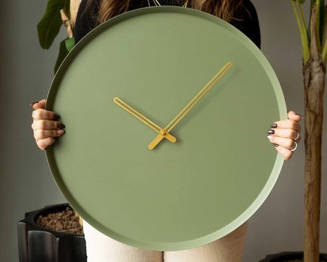 15 Elegant Minimalist Wall Clock Designs That Will Steal Your Gaze Minimalist Wall Clock, Wood Moon, Minimalist Clocks, Minimalist Wall Clocks, Pendulum Wall Clock, White Clocks, Wall Clock Design, Well Decor, Wood Clocks