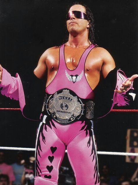 WWE World Heavyweight Wrestling Champion Bret Hart Wwf Superstars, Hitman Hart, Bret Hart, Wrestling Posters, Watch Wrestling, Wwe Pictures, Wrestling Stars, Wwe Legends, Wwe World