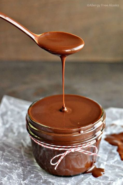 Dairy Free Fudge, Hot Fudge Sauce, Paleo Sweets, Allergy Free Recipes, Gf Desserts, Allergy Friendly Recipes, Gluten Free Sweets, Fudge Sauce, Dairy Free Dessert