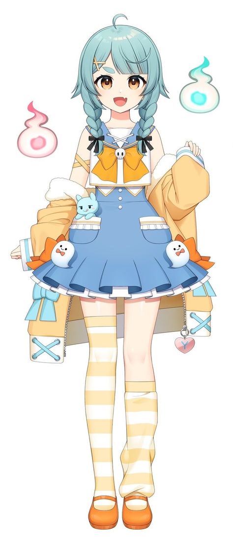 V Model, Sakura Art, Concept Art Character, Cute Games, Anime Child, Concept Art Drawing, Character Sheet, 영감을 주는 캐릭터, Kawaii Girl