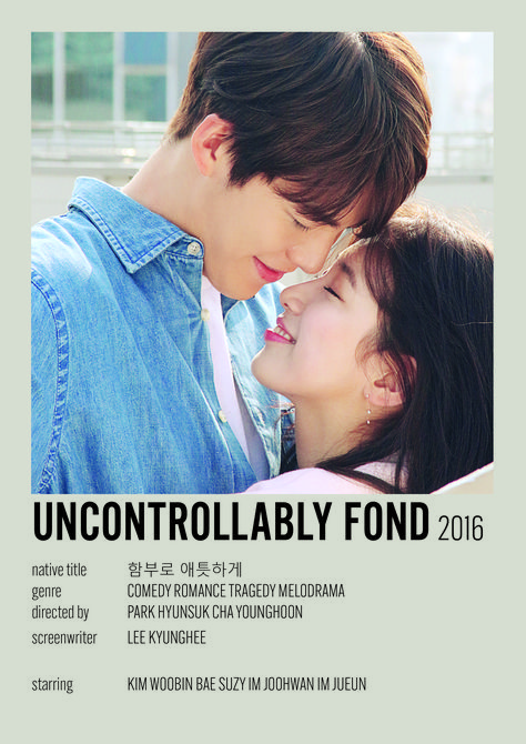 uncontrollably fond minimalist poster mini kdrama Uncontrollably Fond Kdrama, Indie Movie Posters, Uncontrollably Fond, Film Posters Minimalist, Korean Drama Tv, Drama Tv Shows, Film Poster Design, Romance Comedy, Korean Drama List