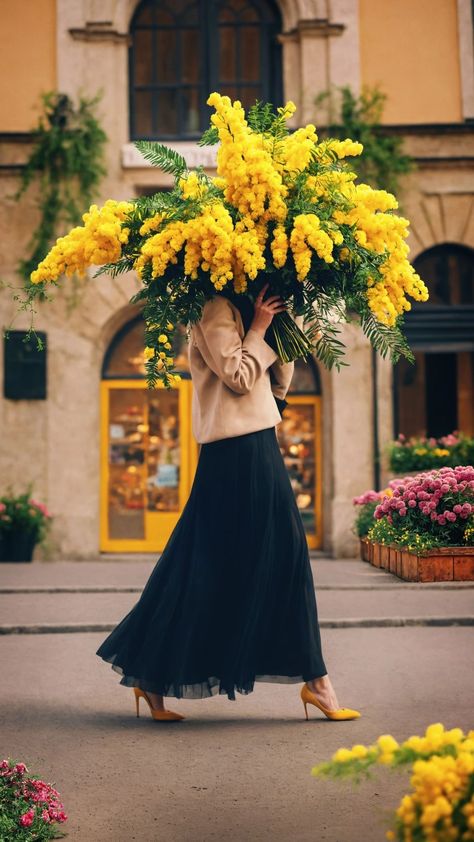 Modern Flower Arrangements, Modern Flower, Online Photo Editor, Mimosa, Love Flowers, Beautiful Photography, My Flower, Pretty Flowers, Online Photo